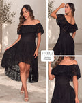 P74536 VESTIDO BLONDA NEGRO