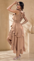 P74537 VESTIDO CHALIS CAMEL