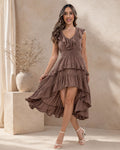 P74537 VESTIDO CHALIS MOKA