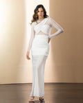 P74546 VESTIDO MALLATEX MARFIL