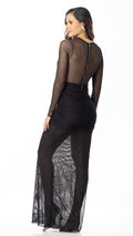 P74546 VESTIDO MALLATEX NEGRO
