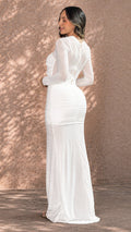 P74546 VESTIDO MALLATEX MARFIL