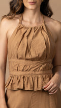 P74550 CONJUNTO LINO CREPE MIEL