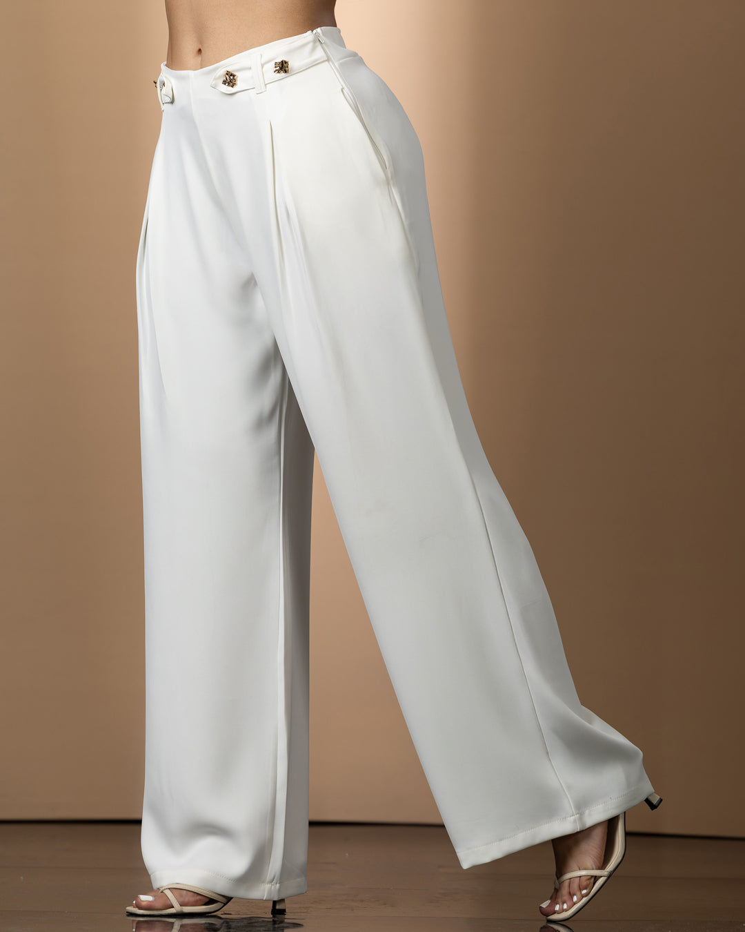 P74551 PANTALON FLOW MARFIL