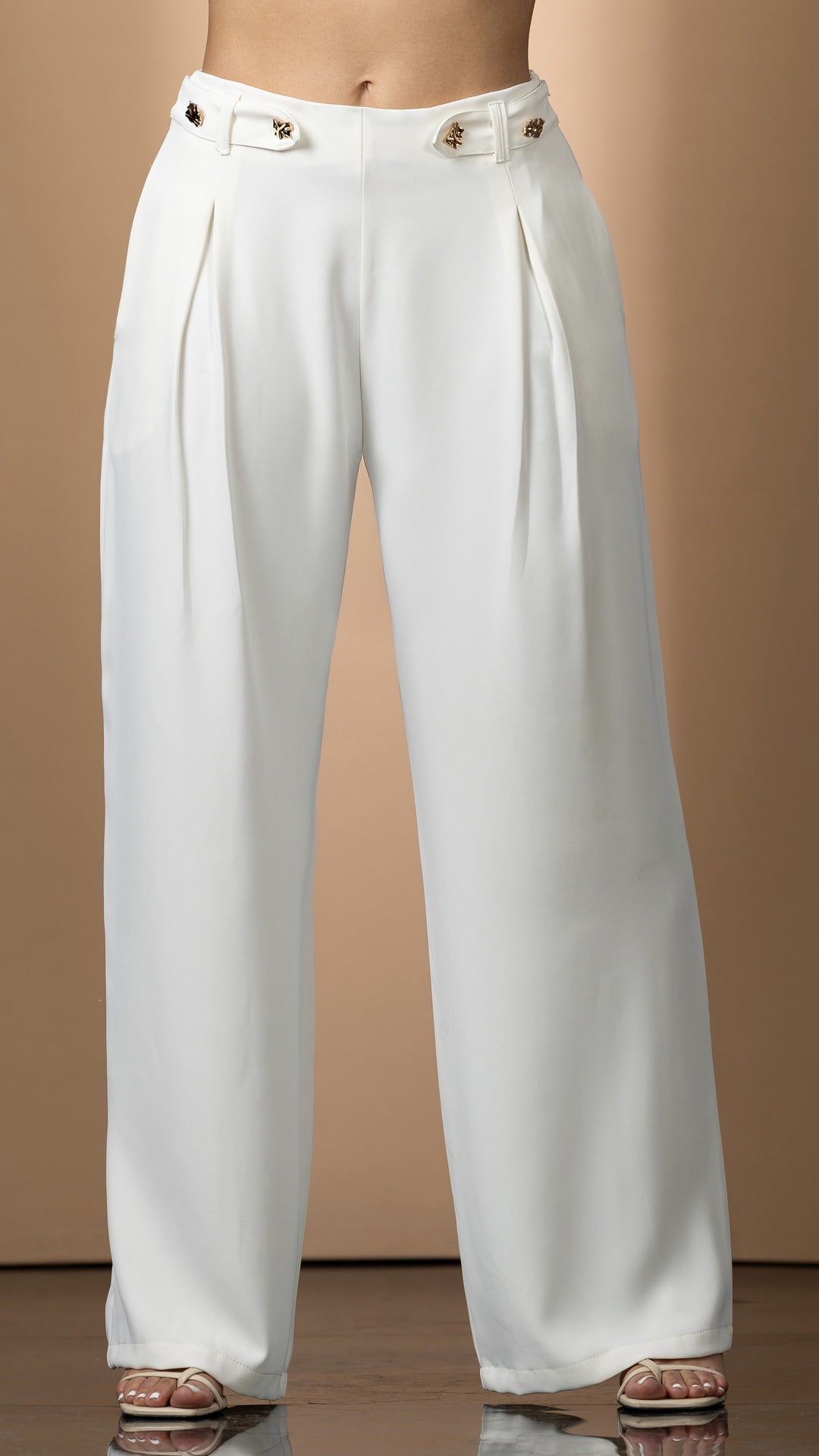P74551 PANTALON FLOW MARFIL