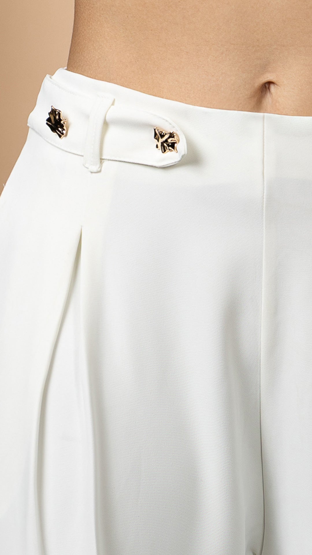 P74551 PANTALON FLOW MARFIL