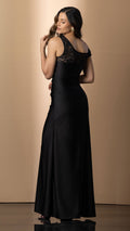 P74558 VESTIDO BLONDA NEGRO
