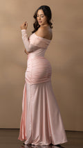 P74561 VESTIDO POLIESTER SHAKIRA PALO DE ROSA
