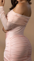 P74561 VESTIDO POLIESTER SHAKIRA PALO DE ROSA