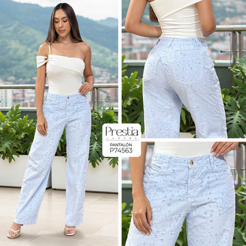 P74563 PANTALON DRILL AZUL