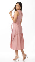 P74564 VESTIDO POPELINA PALO ROSA