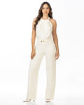 P74583 CONJUNTO LINO BORDADO MARFIL