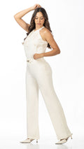 P74583 CONJUNTO LINO BORDADO MARFIL