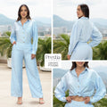 P74586 CONJUNTO LINO POLIESTER AZUL