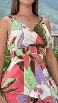 P74591 CONJUNTO FALSO CHALIS ESTAMPADO MARFIL