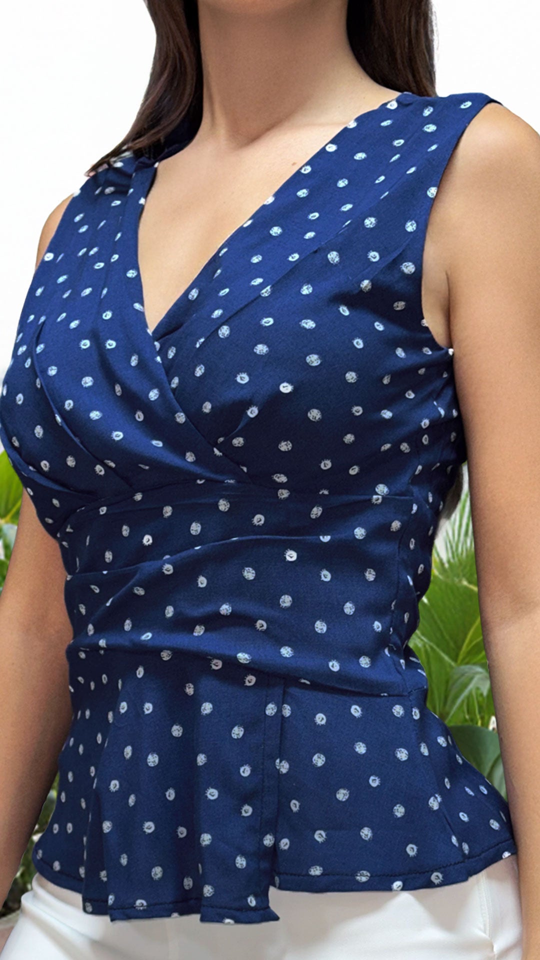 P74592 CONJUNTO CHALIS ESTAMPADO AZUL OSCUROs
