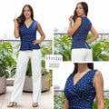 P74592 CONJUNTO CHALIS ESTAMPADO AZUL OSCUROs