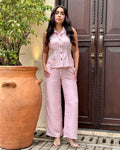 P74605 CONJUNTO LINO CREPE ROSADO