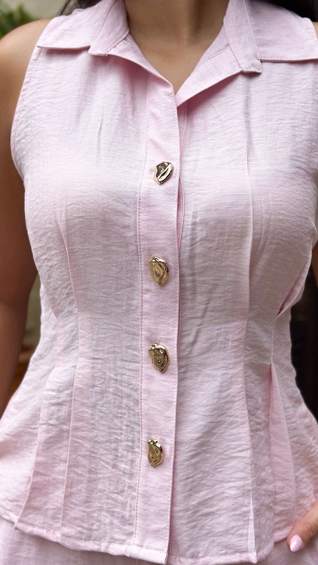 P74605 CONJUNTO LINO CREPE ROSADO