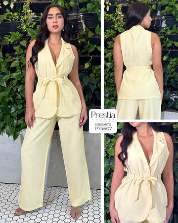 P74607 CONJUNTO FLOW AMARILLO