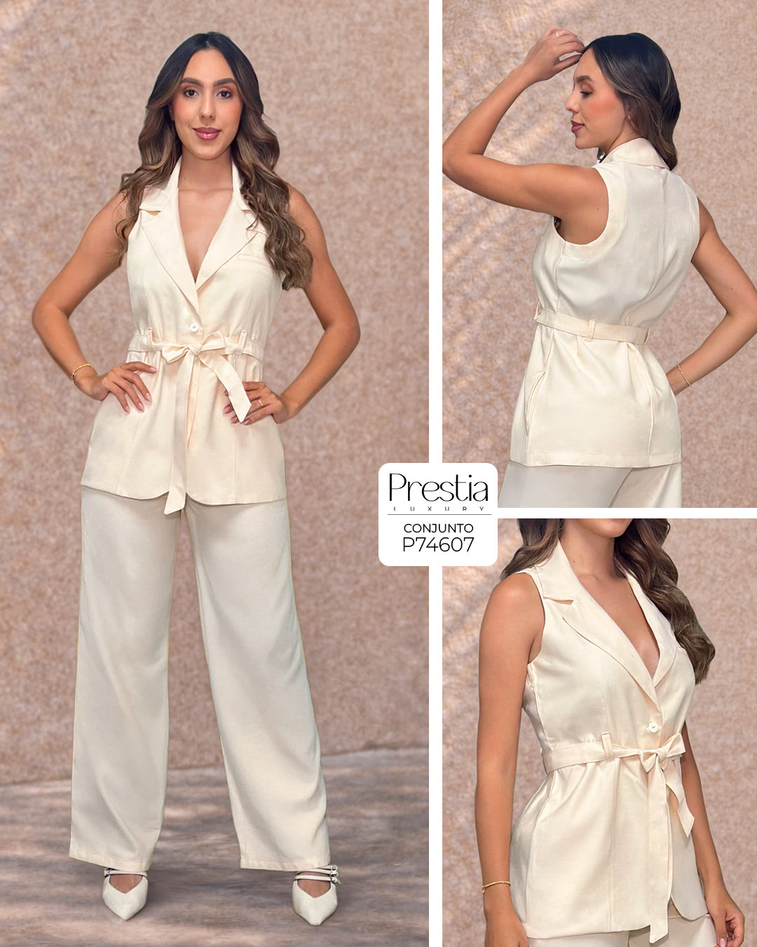 P74607 CONJUNTO FLOW CREMA