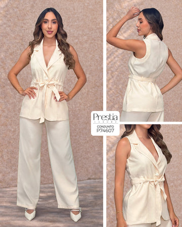 P74607 CONJUNTO FLOW CREMA