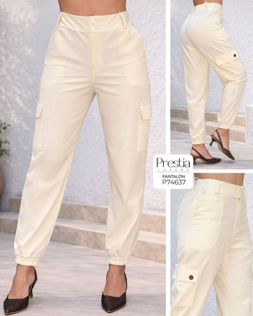 P74637 PANTALON LULOLEMON CREMA