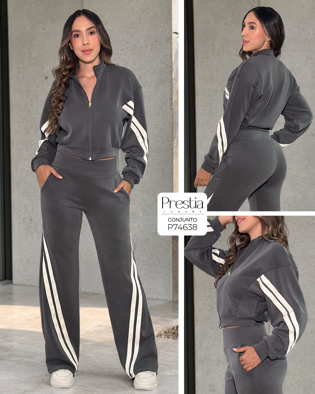 P74638 CONJUNTO SCUBA FRIA GRIS RATON