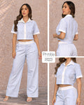 P74647 CONJUNTO POPELINA RAYAS AZUL