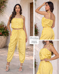 P74649 CONJUNTO POPELINA RAYAS AMARILLO