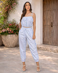 P74649 CONJUNTO POPELINA RAYAS AZUL