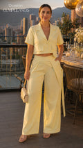 P74650 CONJUNTO NOCHES DE VIENA AMARILLO