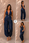P74653 ENTERIZO CHAMBRAY AZUL
