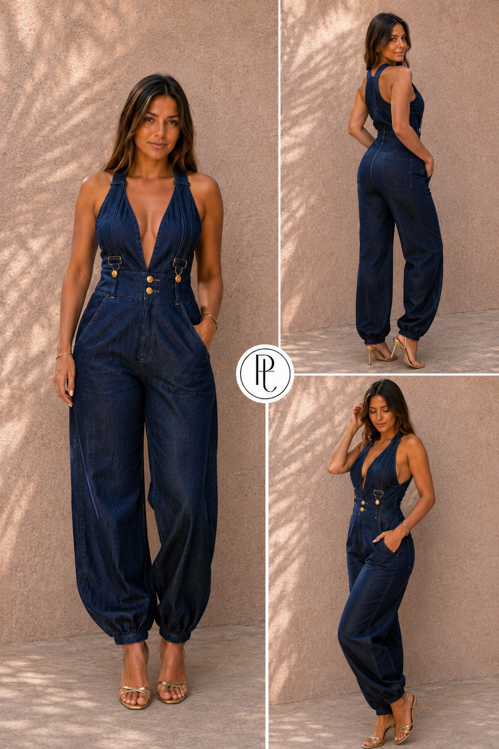 P74653 ENTERIZO CHAMBRAY AZUL