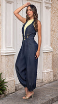 P74653 ENTERIZO CHAMBRAY AZUL
