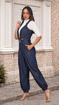 P74653 ENTERIZO CHAMBRAY AZUL