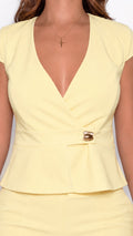 P74656 CONJUNTO NOCHES DE VIENA AMARILLO