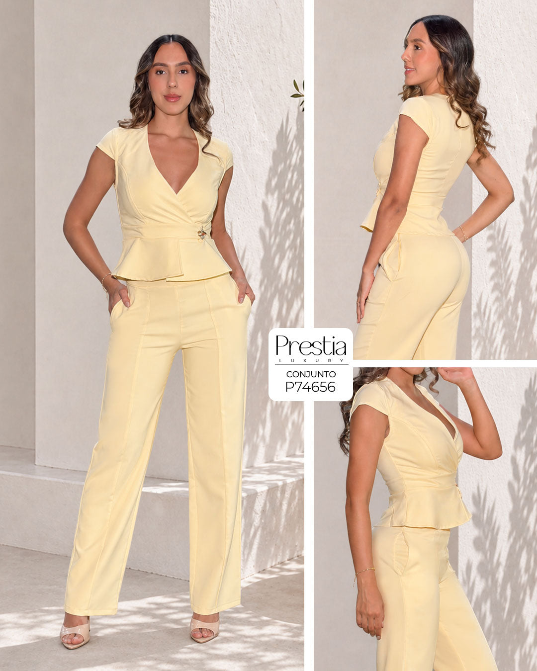 P74656 CONJUNTO NOCHES DE VIENA AMARILLO