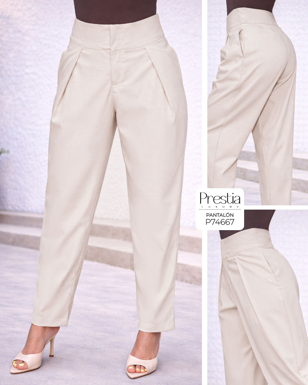 P74667 PANTALON CRETTA CAMEL
