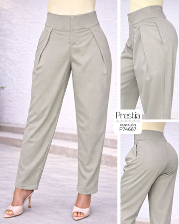 P74667 PANTALON CRETTA VERDE