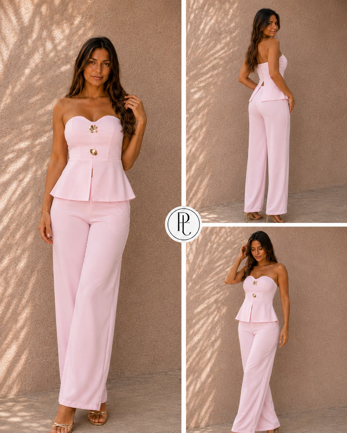P74675 CONJUNTO NOCHES DE VIENA ROSADO