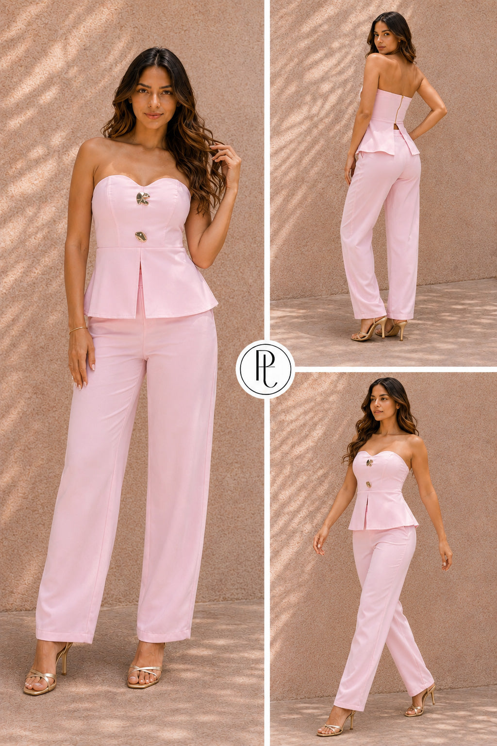 P74675 CONJUNTO NOCHES DE VIENA ROSADO