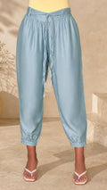 P74680 PANTALON LINO POLIESTER AZUL
