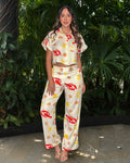 P74684 CONJUNTO DUBAI ESTAMPADO AMARILLO