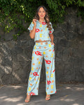P74684 CONJUNTO DUBAI ESTAMPADO AZUL