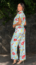 P74684 CONJUNTO DUBAI ESTAMPADO AZUL