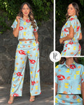 P74684 CONJUNTO DUBAI ESTAMPADO AZUL