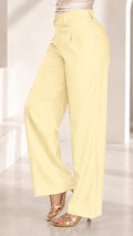 P74688 PANTALON NOCHES DE VIENA AMARILLO