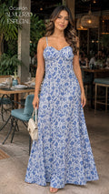 P74692 VESTIDO LINO AZUL