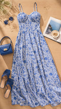 P74692 VESTIDO LINO AZUL